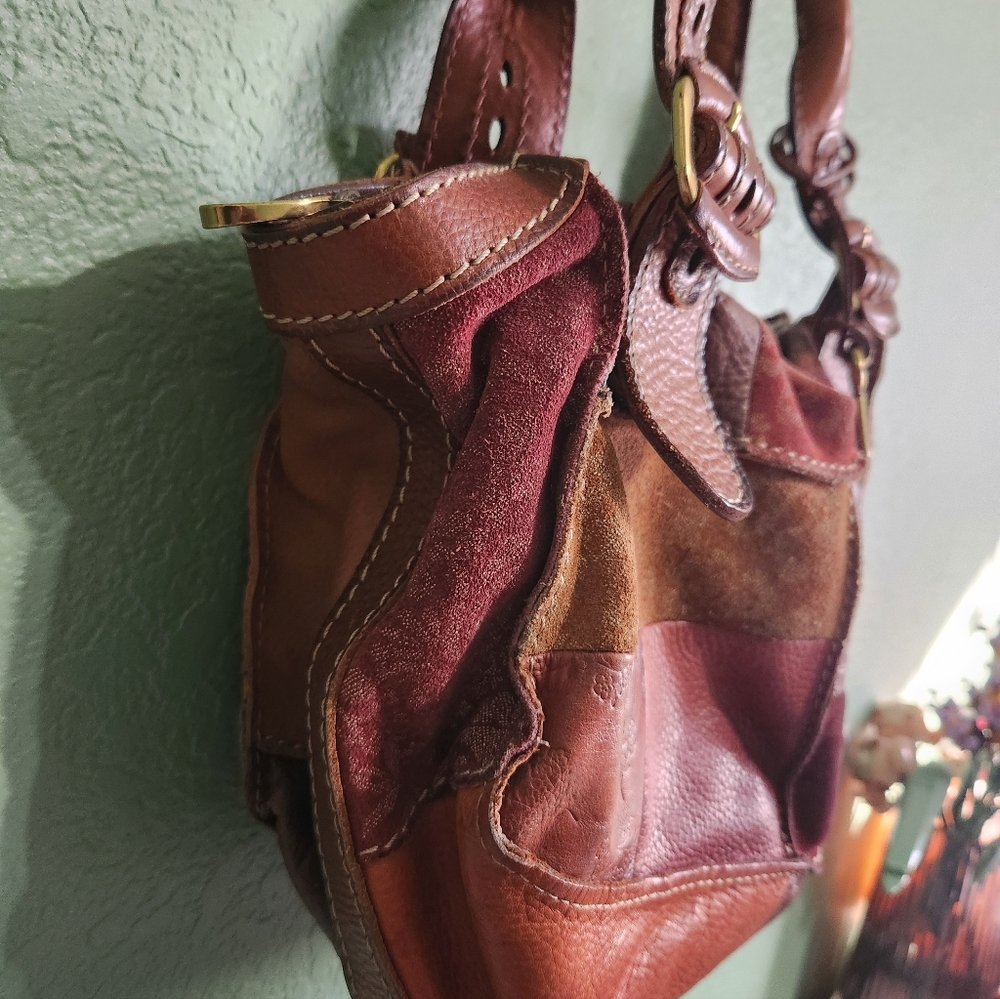 Vintage Fossil Patchwork Shoulder Bag - Picture 5 of 16